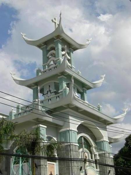 Pagoda style Catholic church
