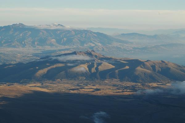 Cotopaxi near summit dawn view