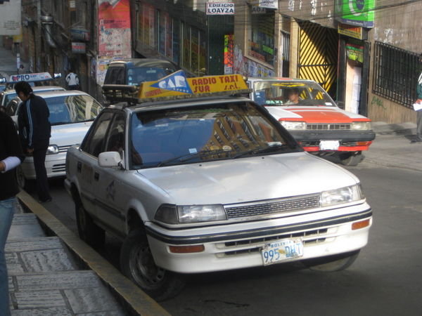 Safe taxi in La Paz