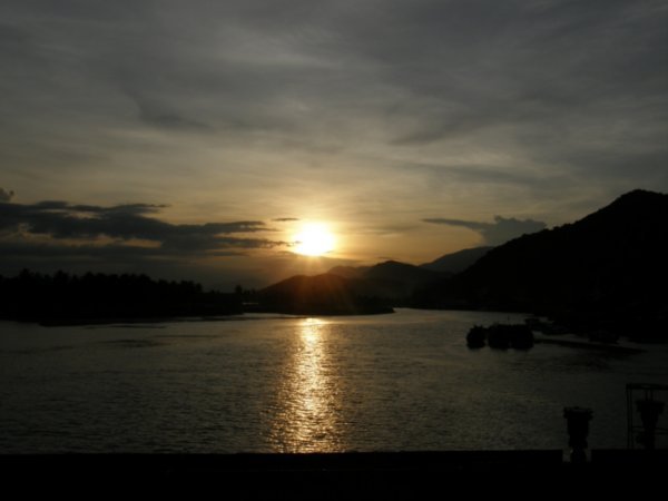 Sunset at Nha Trang river