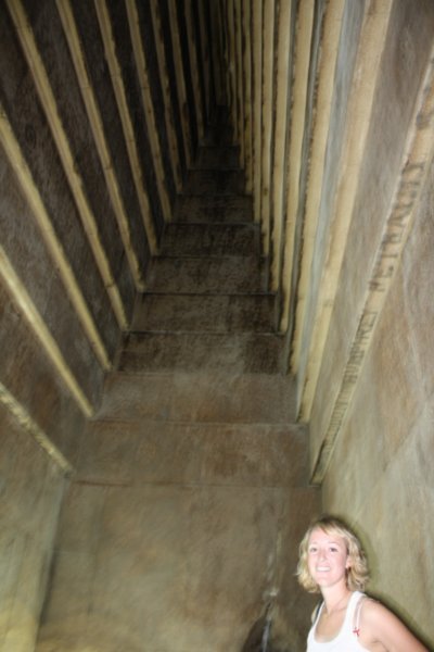 Inside the red pyramid 