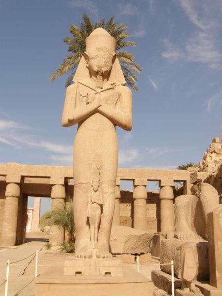 Statue of Rames II at Karnak temple