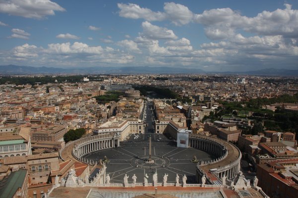 View of Rome from the St. Peters Dome