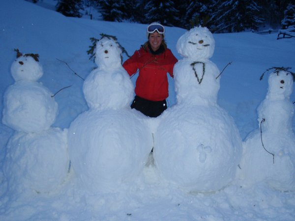 Carly's snow family of snow people