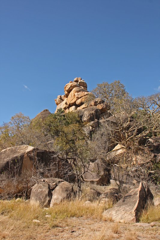 Motopas National Park, known for it's rock formations and rhinos