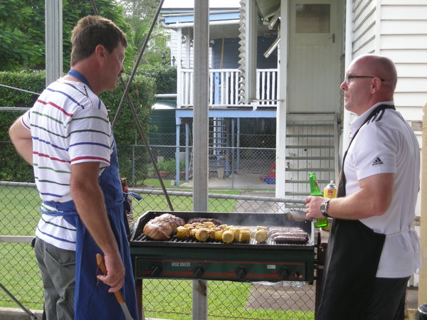 Men in Charge of BBQ!