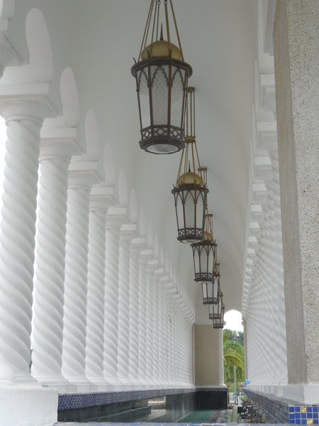 Corridor alongside the main mosque.