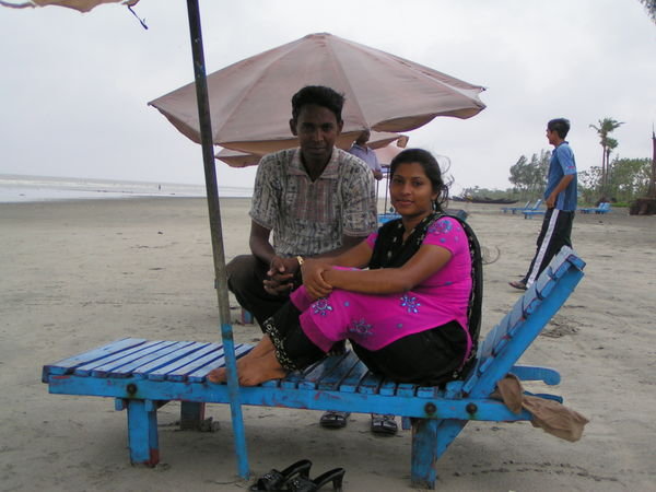 Young Bangladeshis From Barisal Come to Kuakata on Holiday