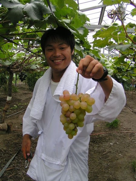 koichiro with grape settai!