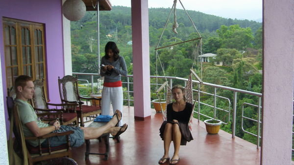 Our private balcony from Tea garden Inn