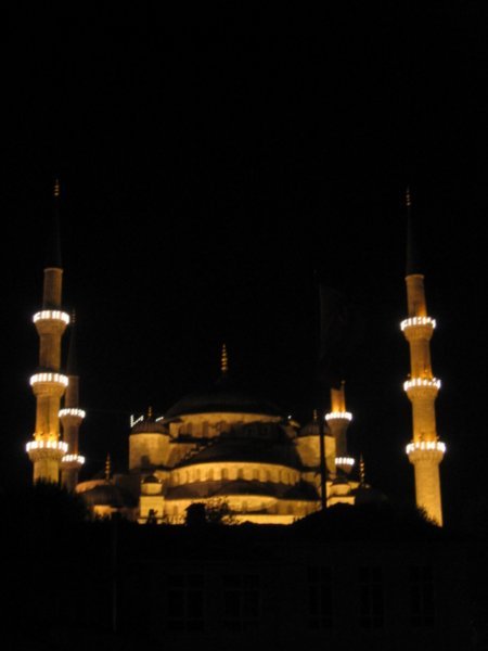 Blue mosque by night..