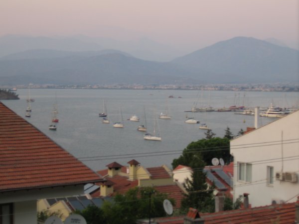 View from our Balcony in Fethiye