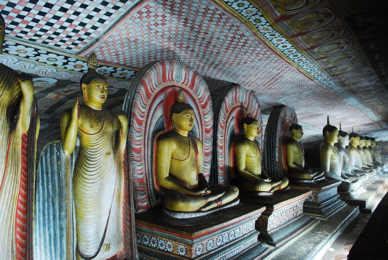 Inside the Dambulla Temple