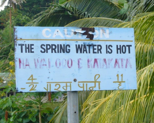 Hot springs in Savusavu