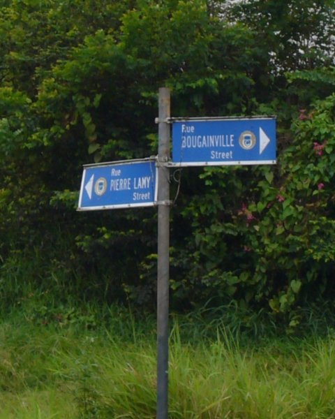French street signs in Port Vila