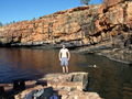 Getting Ready for swim at Bells Gorge