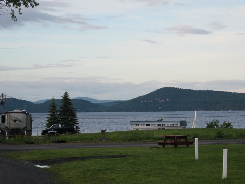 Lake Champlain from campsite