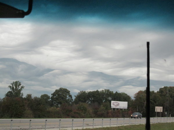 Shelf clouds in Kentucky
