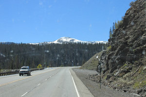 Wolfcreek Pass in the distance