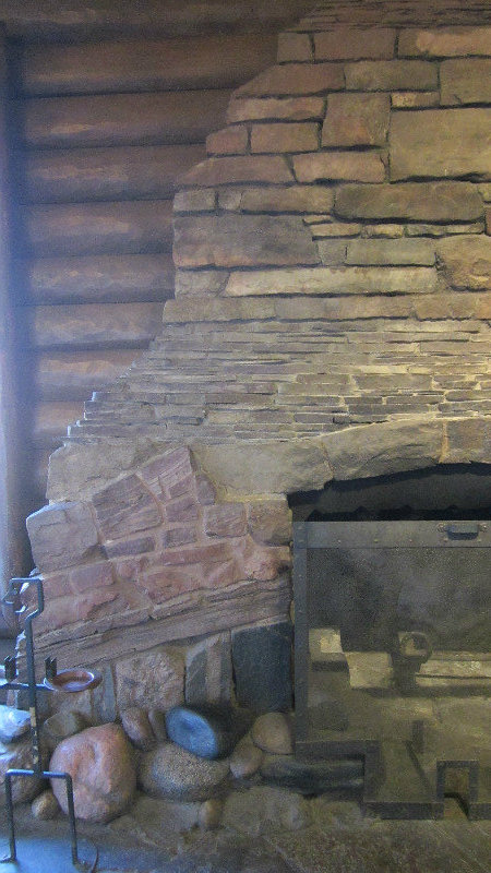 Fireplace in Bright Angel Lodge