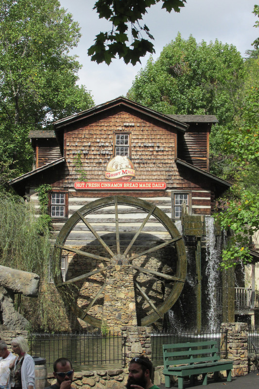 Re-creation of old grist mill in Dollywood