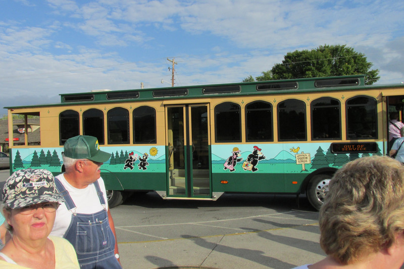 Trolley System in Pigeon Forge
