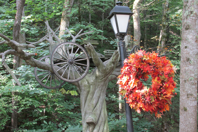 Decorations for Fall in the park