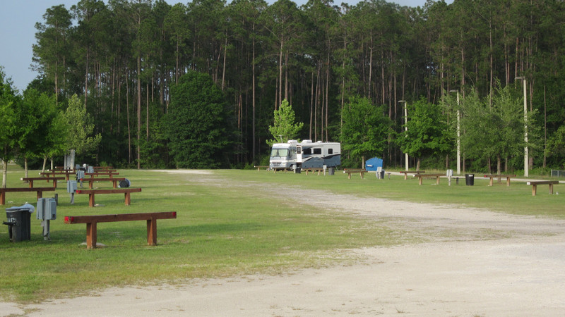 Empty lot of campground