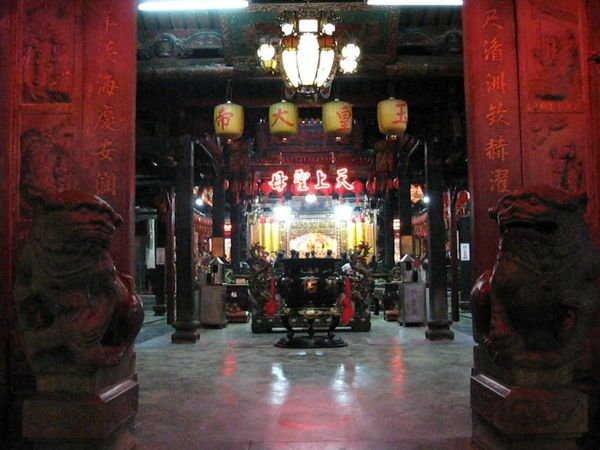 Worship at a temple near the harbour