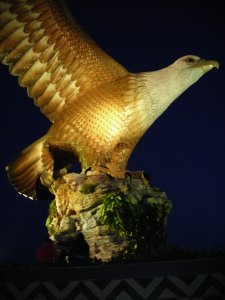 This eagle is the symbol of the island and first to welcome visitors. Pualua Langkawi, Malaysia [May 2008].