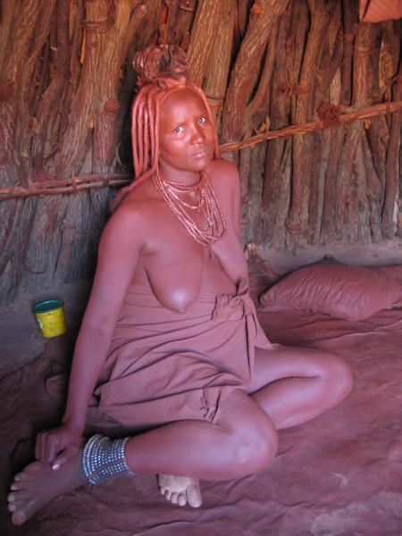 Pregnant Himba woman