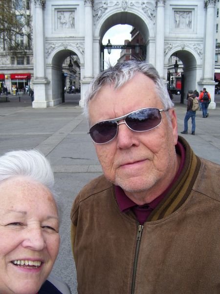 Jim and Kathy at Marble Arch