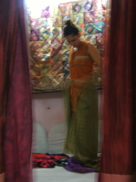 abeyta in a sari