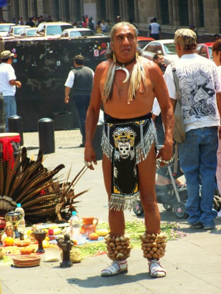 and we saw aztecs in the zocalo