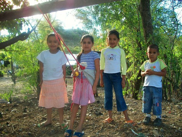 moropoto kids playing on the swing