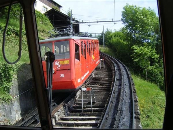 Cogwheel Railway up Mt Pilatus