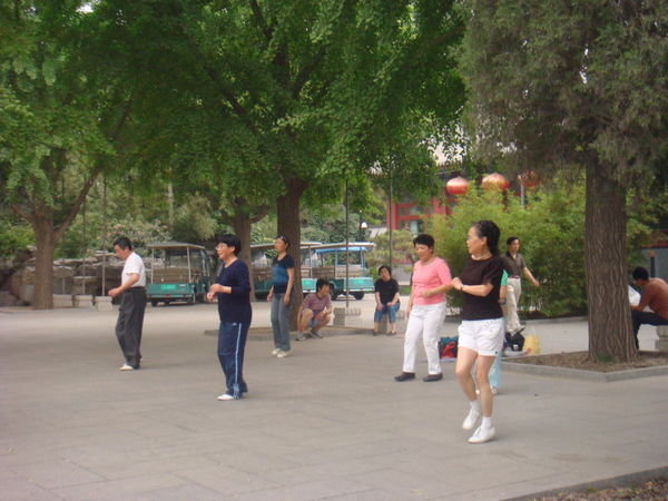 Dancers in the park