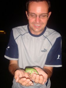 Very cute frog, and Steve