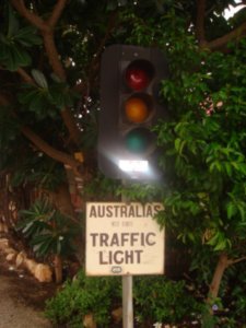 Traffic light in Daly waters