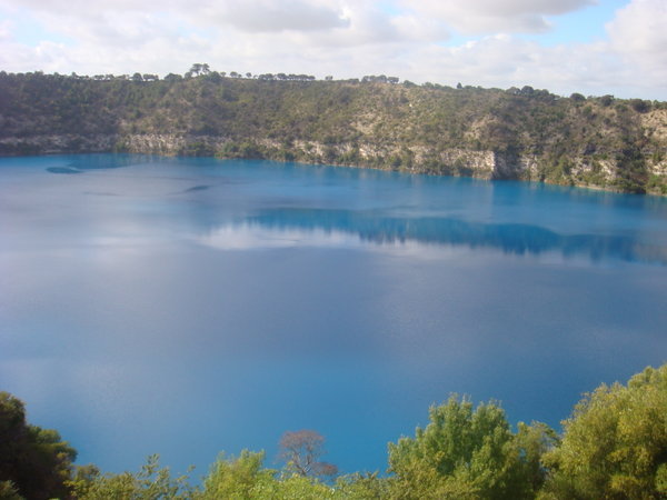 The Blue Lake at Mt Gambier