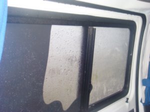 Rainy day in the van!