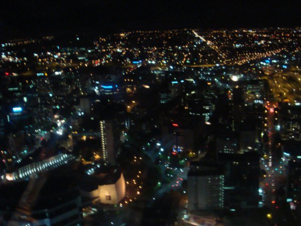 View from Auckland Tower at night
