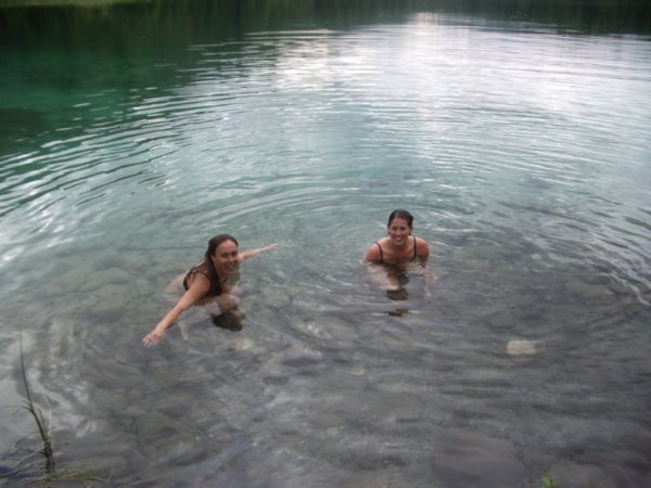 Swimming in the Glaciel water