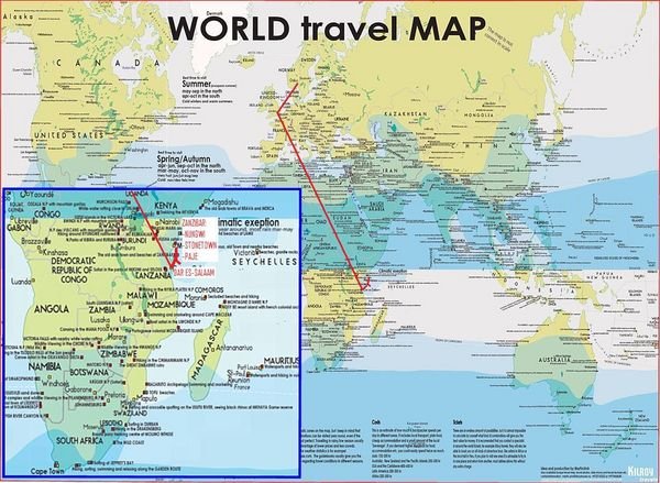 Zanzibar - Tanzania - Worldmap