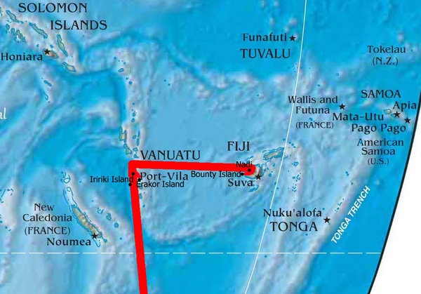 Fiji travelmap