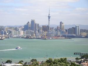 Auckland CBD and harbour