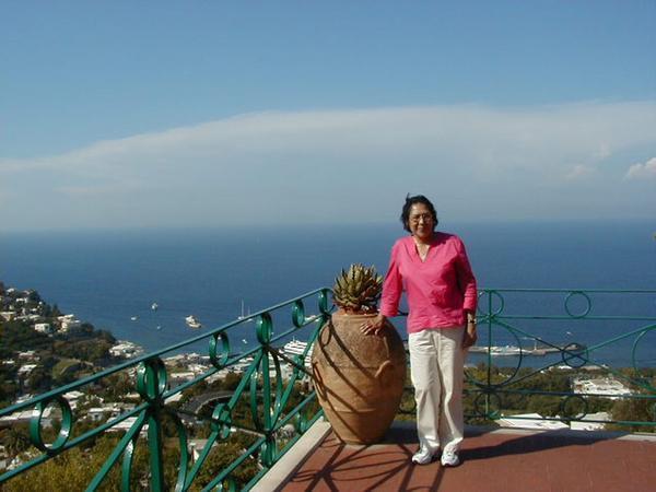 Lita at the top of Capri