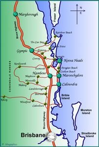 Map Sunshine Coast