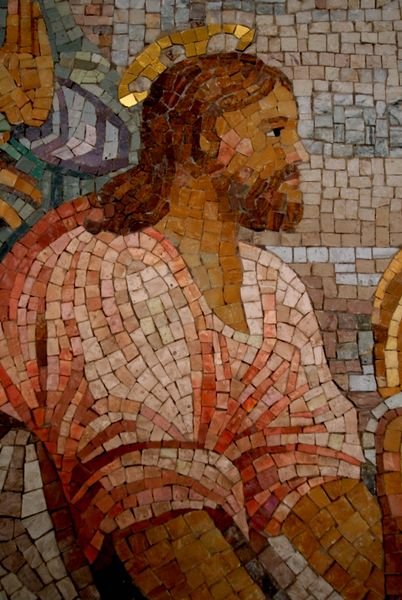 Jesus Mosaic at the Popes tombs