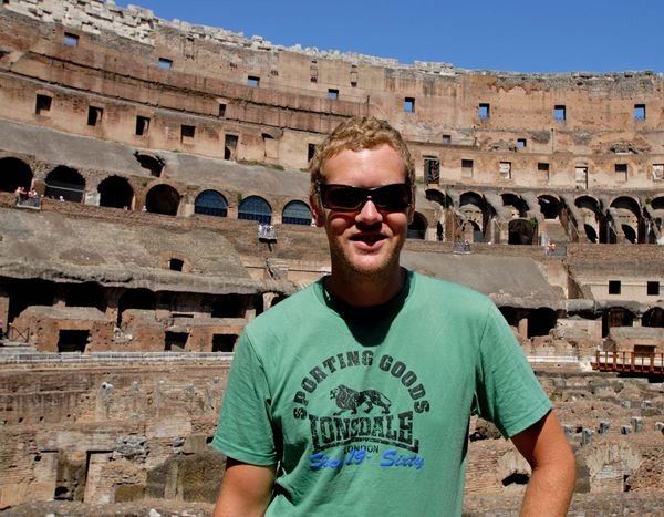 Matt inside Colosseum